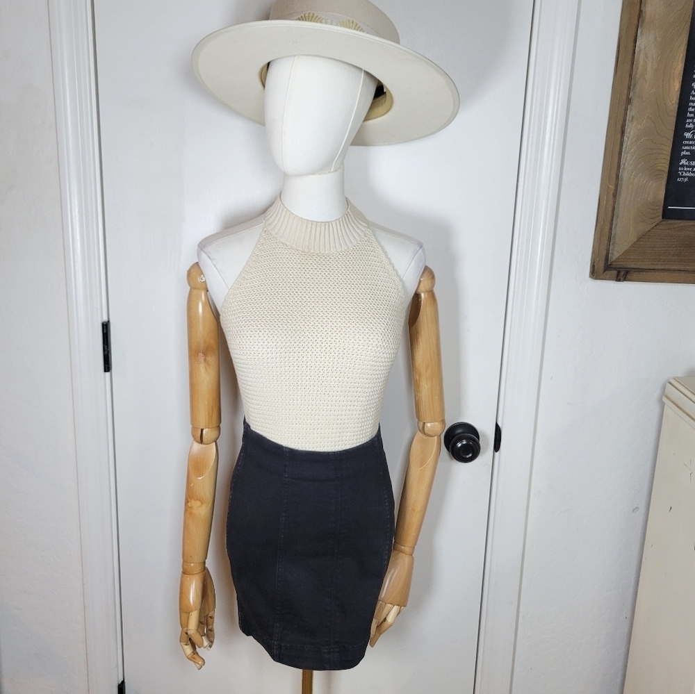 Loft Crochet Cotton Blend Tank Top Size Small Boho Chic Lightweight Knit